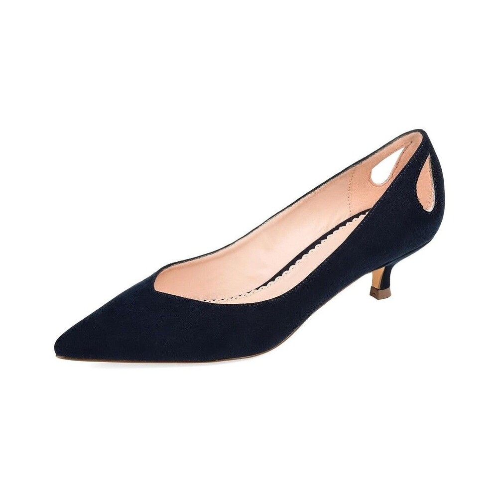 Journee Collection Womens 10 M Navy Blue Pointed Toe Stiletto Heels NIB YT9